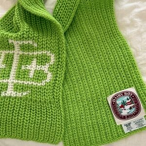 Dairy Boy Green Knit Scarf